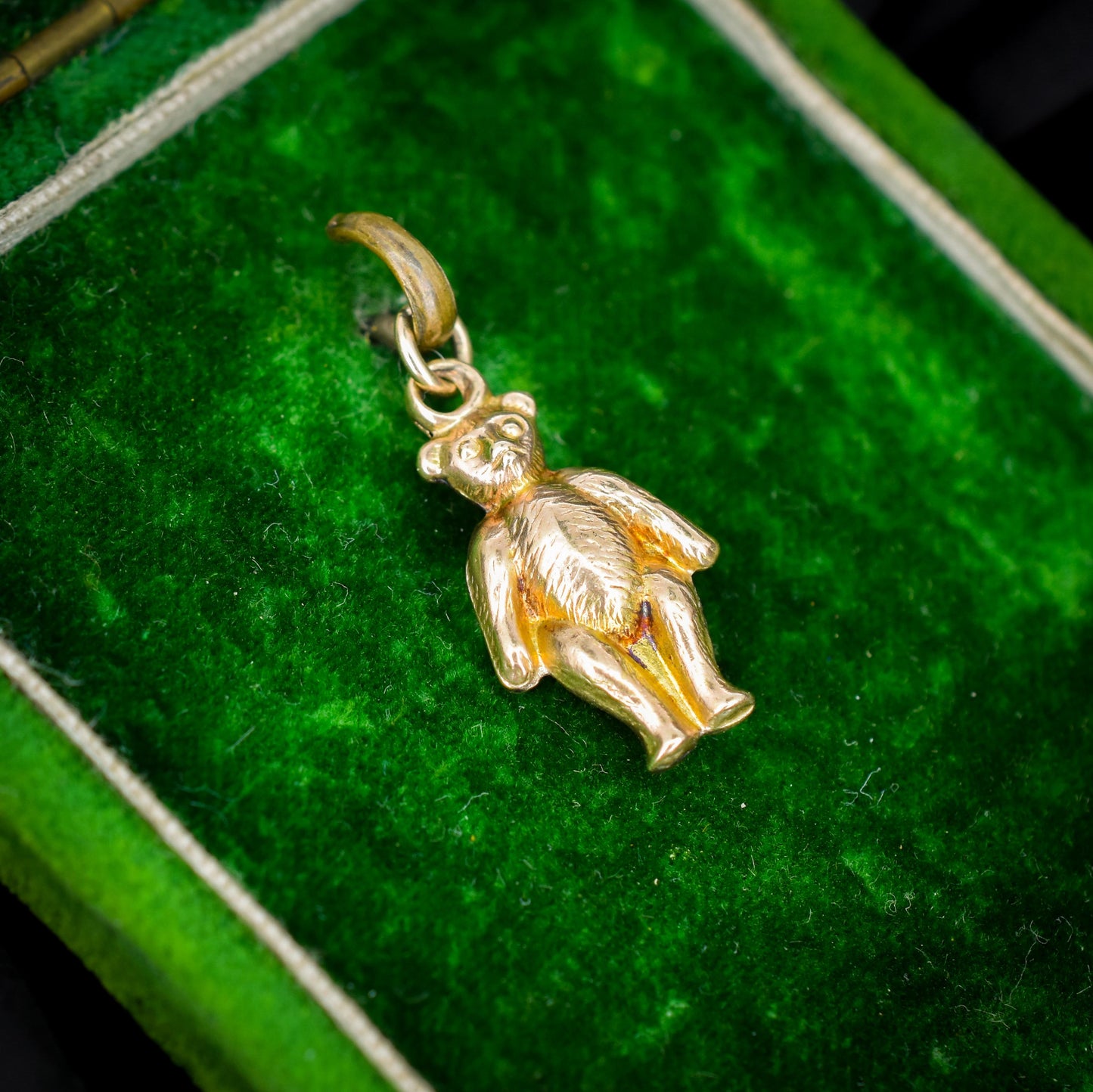 Antique 9ct Gold Teddy Bear Charm Pendant