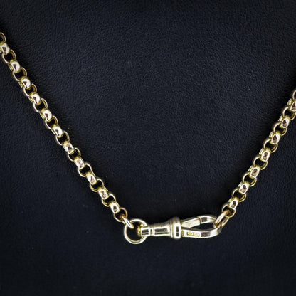 Antique Victorian 9ct Gold Chain Necklace with Dog Clip | 20.5"