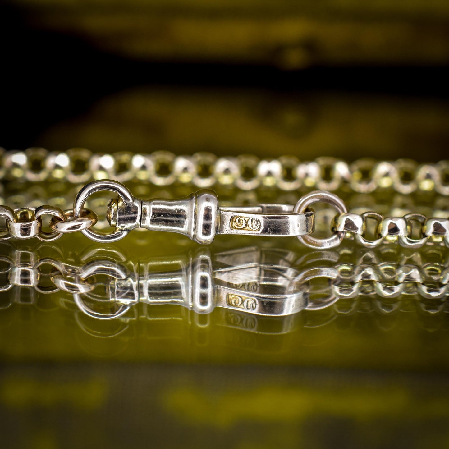 Antique Victorian 9ct Gold Chain Necklace with Dog Clip | 20.5"