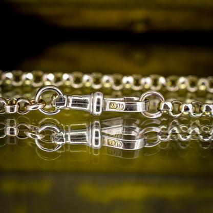 Antique Victorian 9ct Gold Chain Necklace with Dog Clip | 20.5"