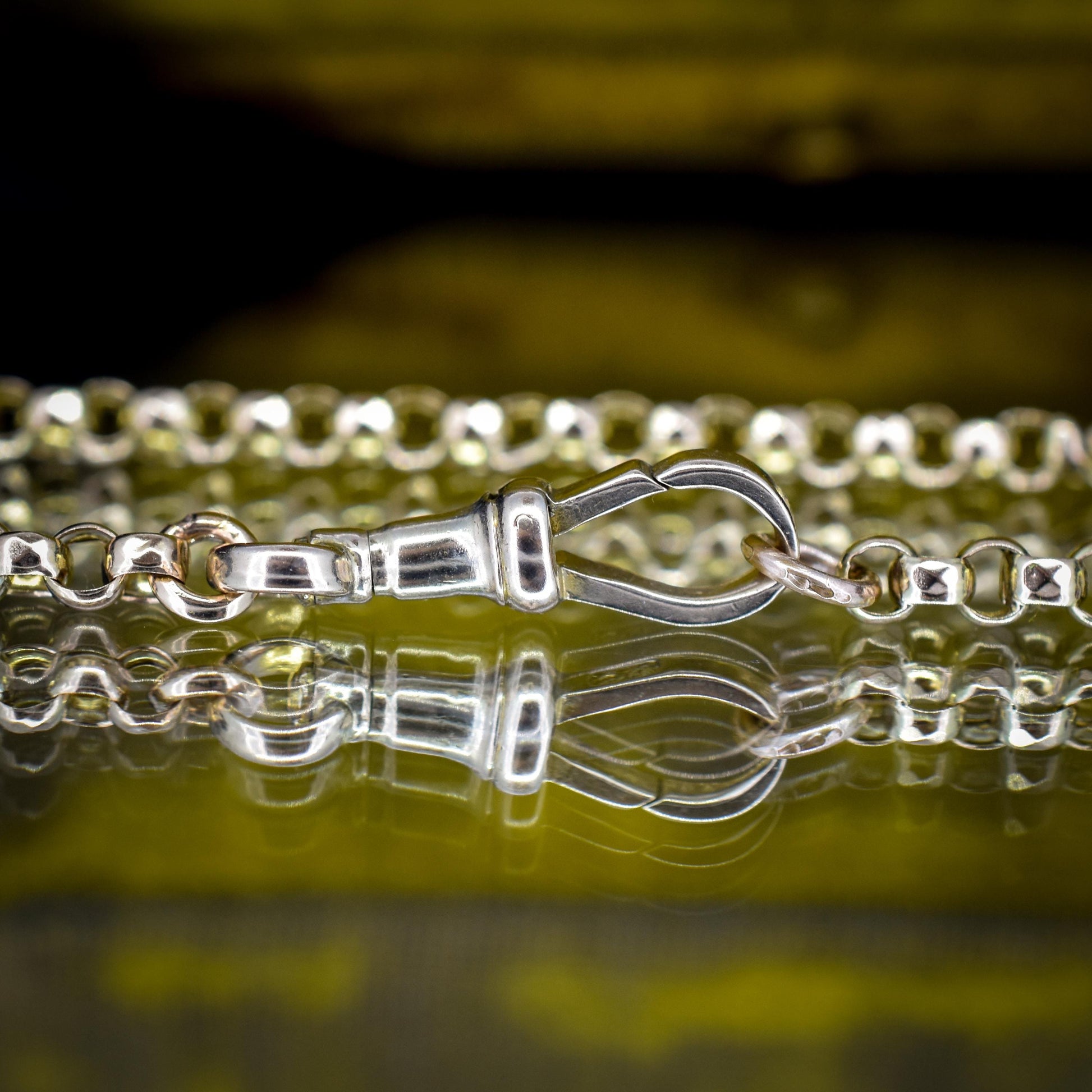 Antique Victorian 9ct Gold Chain Necklace with Dog Clip | 20.5"