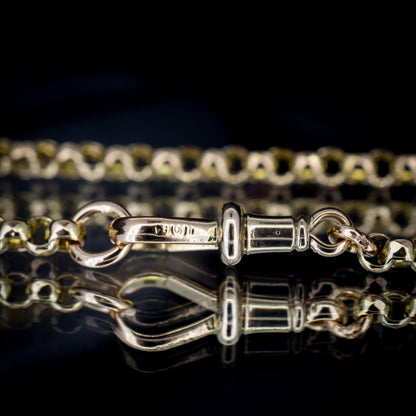 Antique Victorian 9ct Gold Chain Necklace with Dog Clip | 20.5"