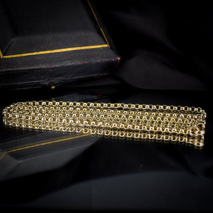 Antique Victorian 9ct Gold Chain Necklace with Dog Clip | 20.5"