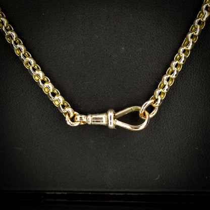 Antique Victorian 9ct Gold Chain Necklace with Dog Clip | 20.5"