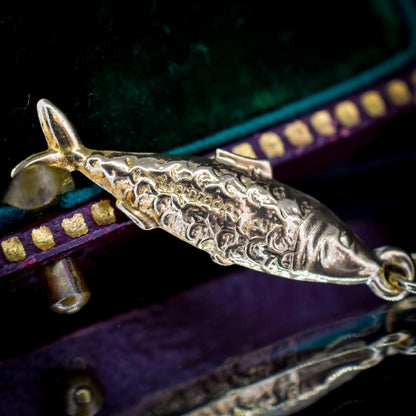 Vintage 9ct Gold Fish Charm | Dated 1959