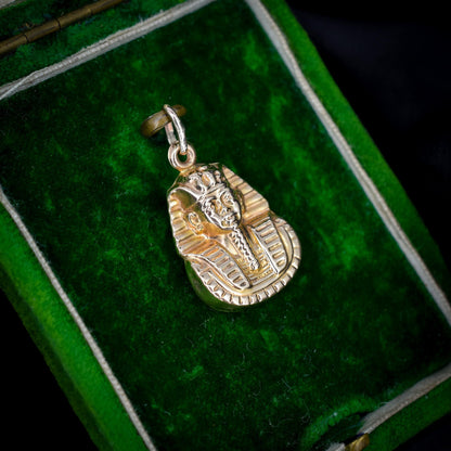 Vintage 9ct Gold Tutankhamun Egyptian Revival Charm