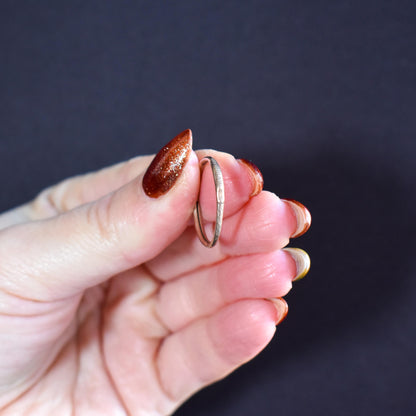 Antique Georgian 9ct Gold Snake Ouroboros Engraved Split Ring, 20mm