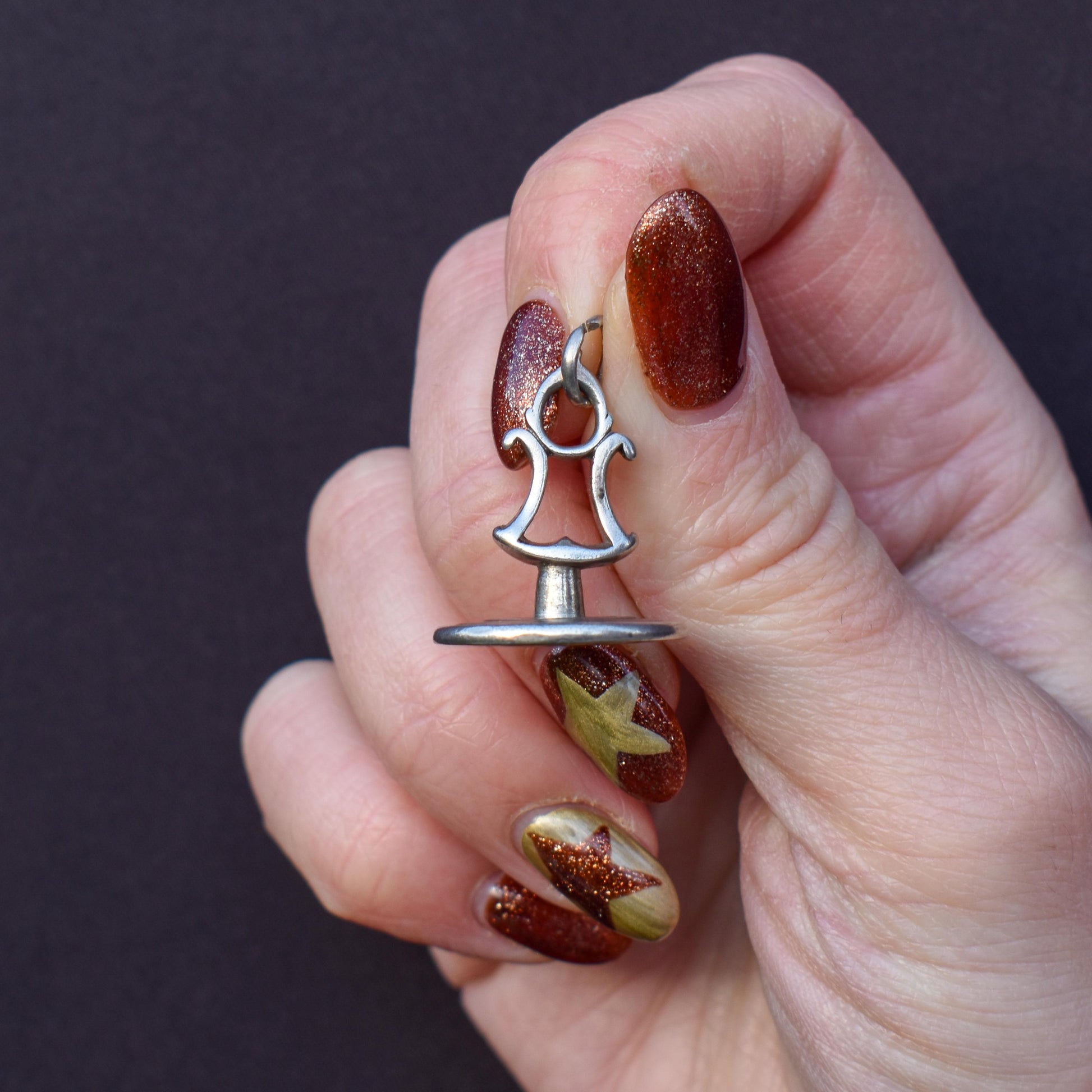 Antique Georgian Anchor Sterling Silver Fob Seal | Dated 1818