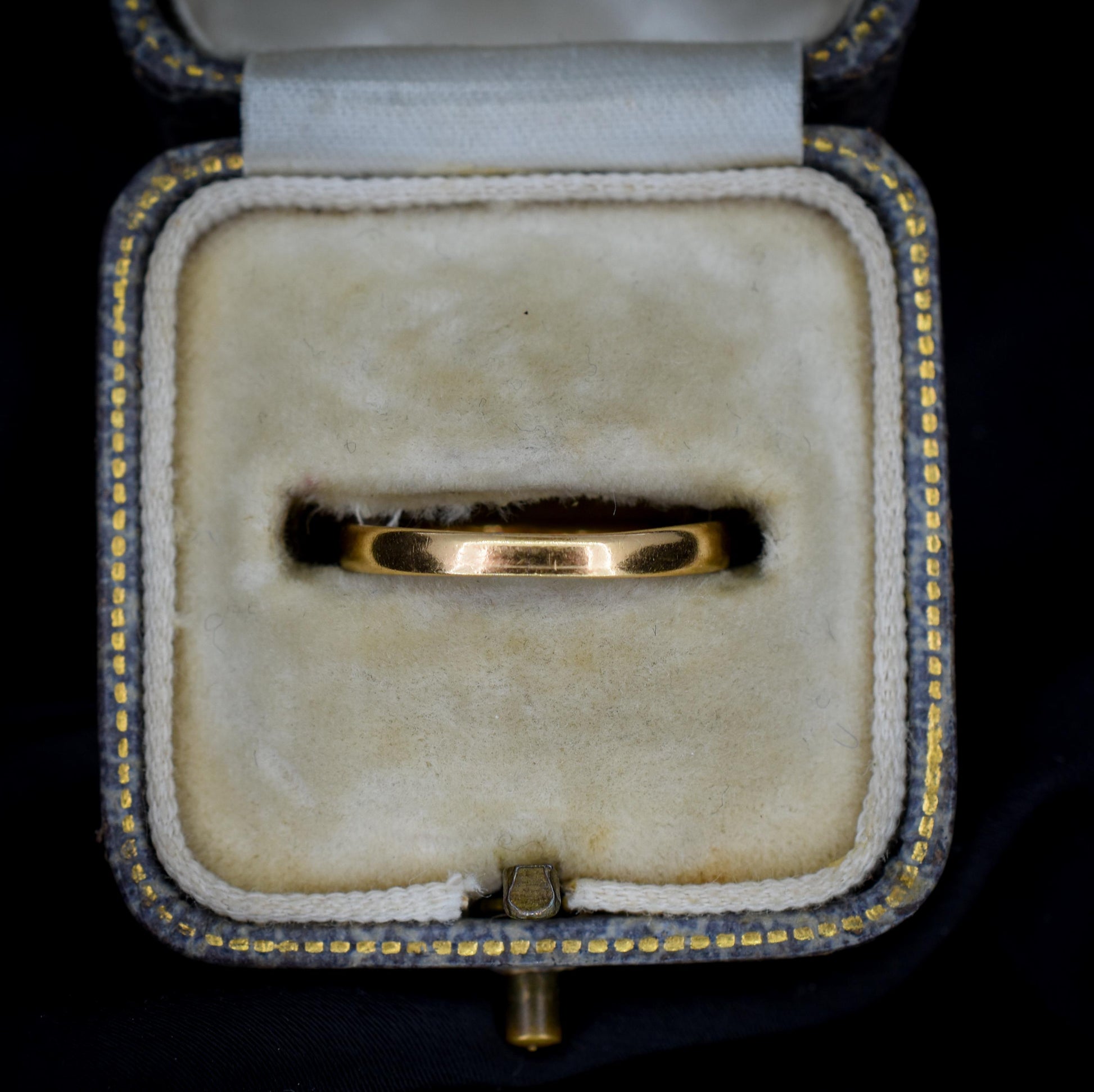 Vintage '1936' 22ct Yellow Gold Plain Stacking Wedding Band Ring