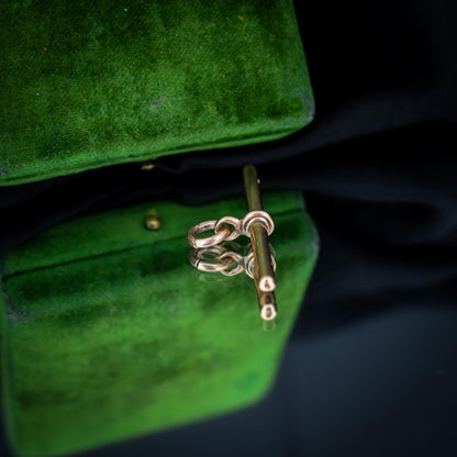 Antique 9ct Gold T-Bar Pendant Charm