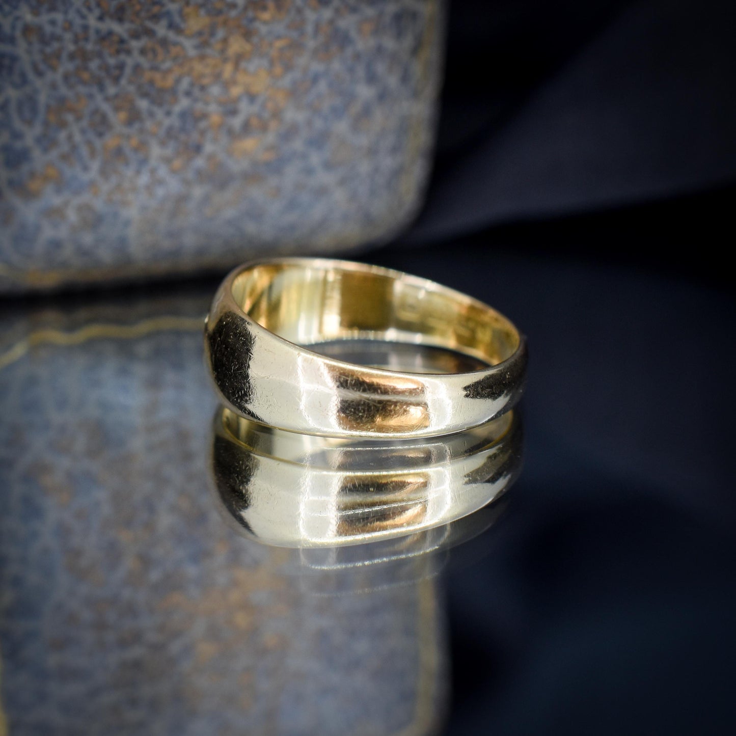 Antique 18ct Gold Diamond Starburst Gypsy Ring | Dated 1918