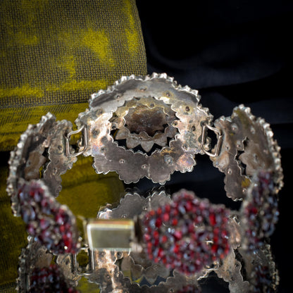 Antique Victorian Bohemian Garnet Bracelet | Circa.1890