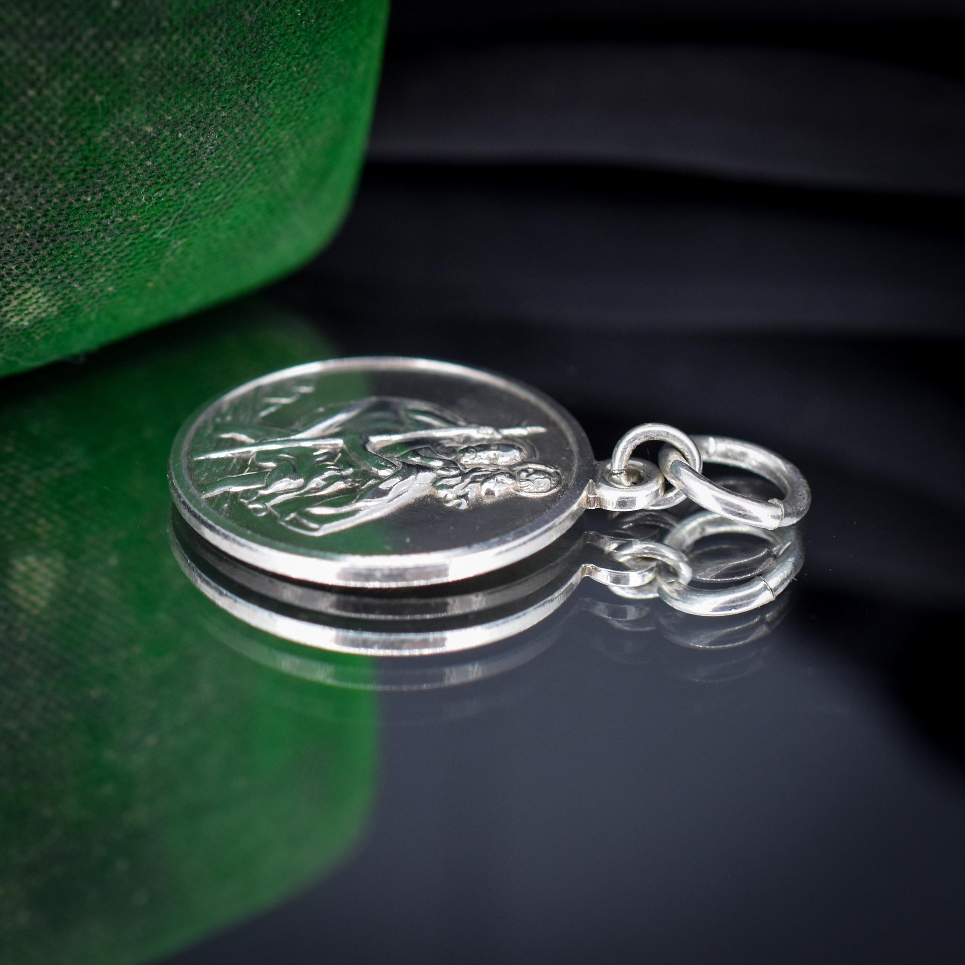 Vintage Silver St. Christopher Charm Pendant