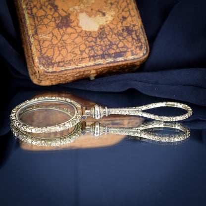 Antique Quizzing Magnifying Glass Rolled Gold Pendant | Georgian
