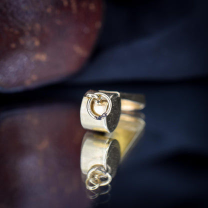 Vintage 9ct Gold Whistle Charm Pendant | London 1975