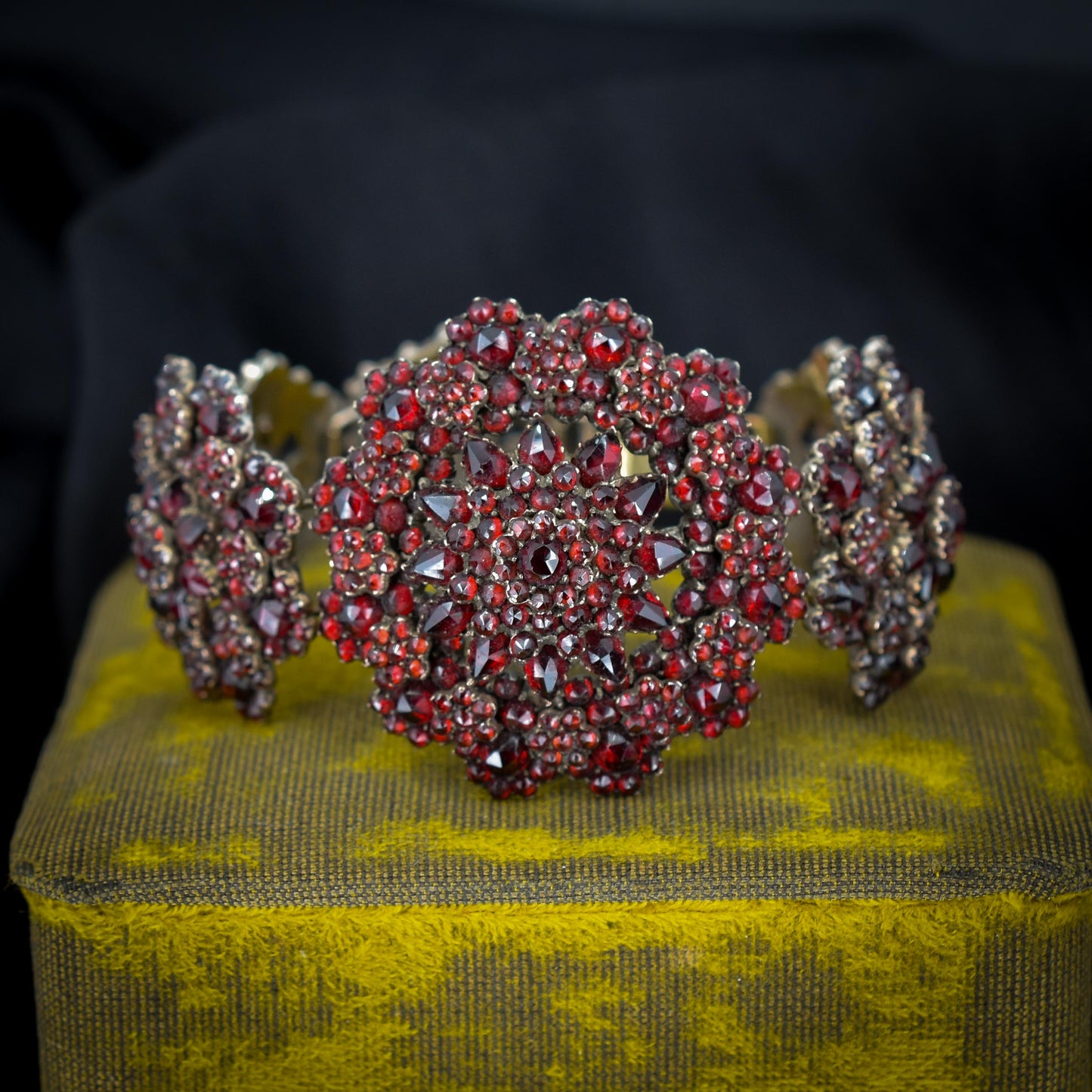 Antique Victorian Bohemian Garnet Bracelet | Circa.1890