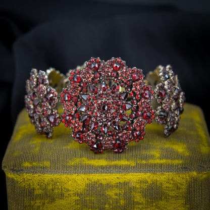 Antique Victorian Bohemian Garnet Bracelet | Circa.1890