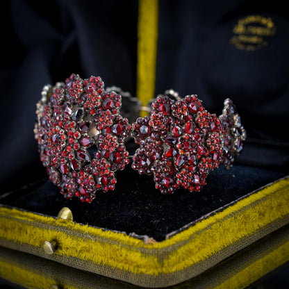 Antique Victorian Bohemian Garnet Bracelet | Circa.1890