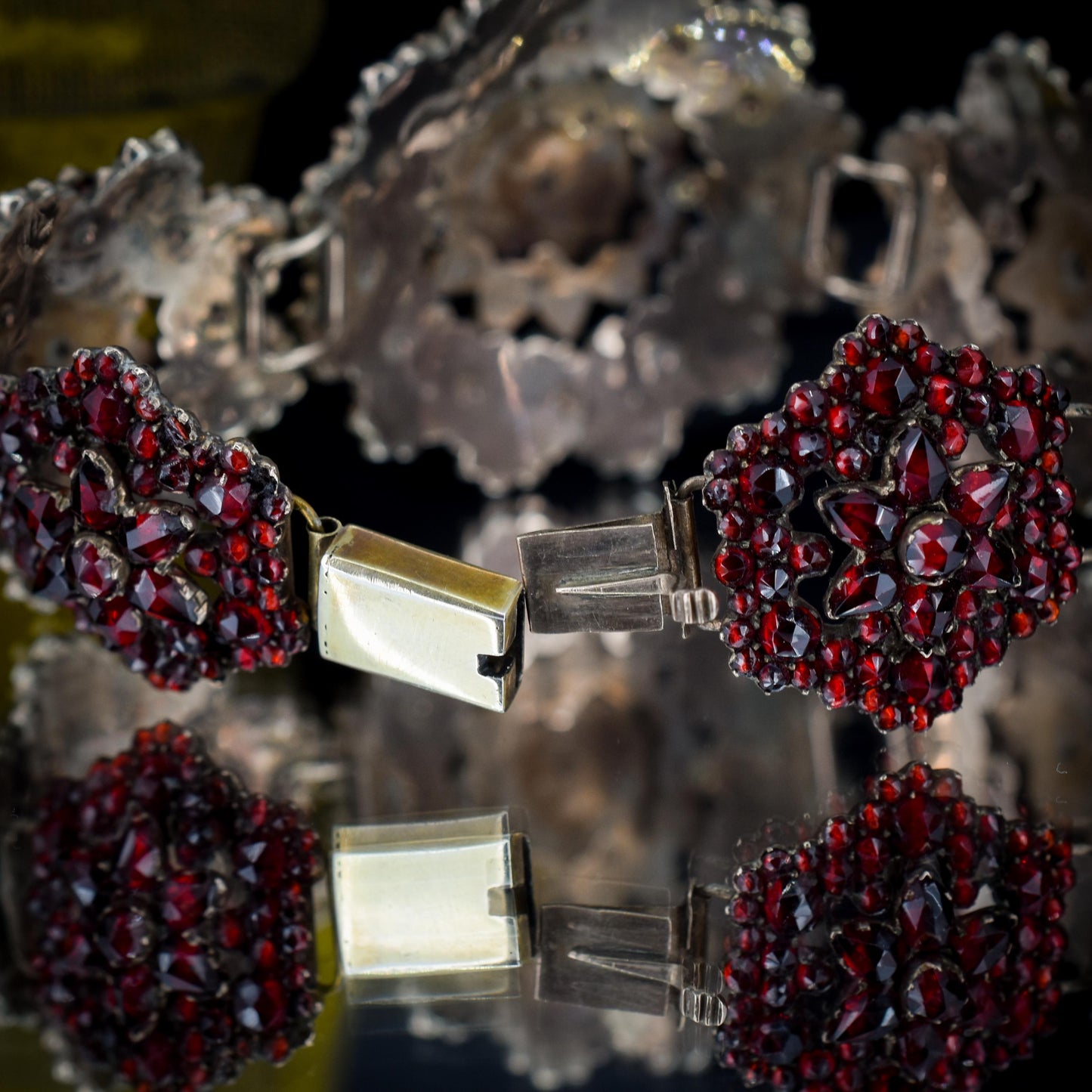 Antique Victorian Bohemian Garnet Bracelet | Circa.1890