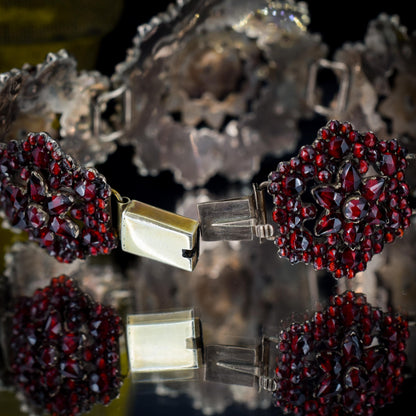 Antique Victorian Bohemian Garnet Bracelet | Circa.1890