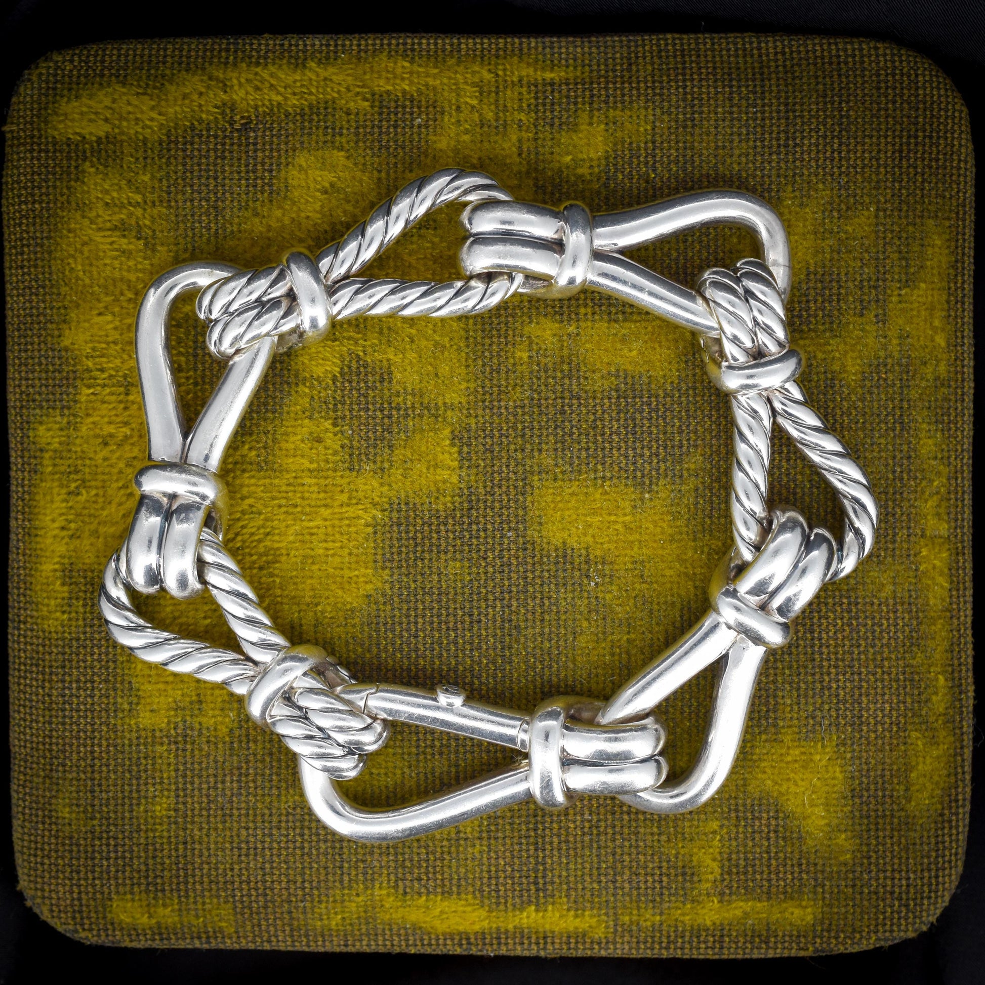 David Yurman Thoroughbred Loop Sterling Silver Chain Bracelet | 7"