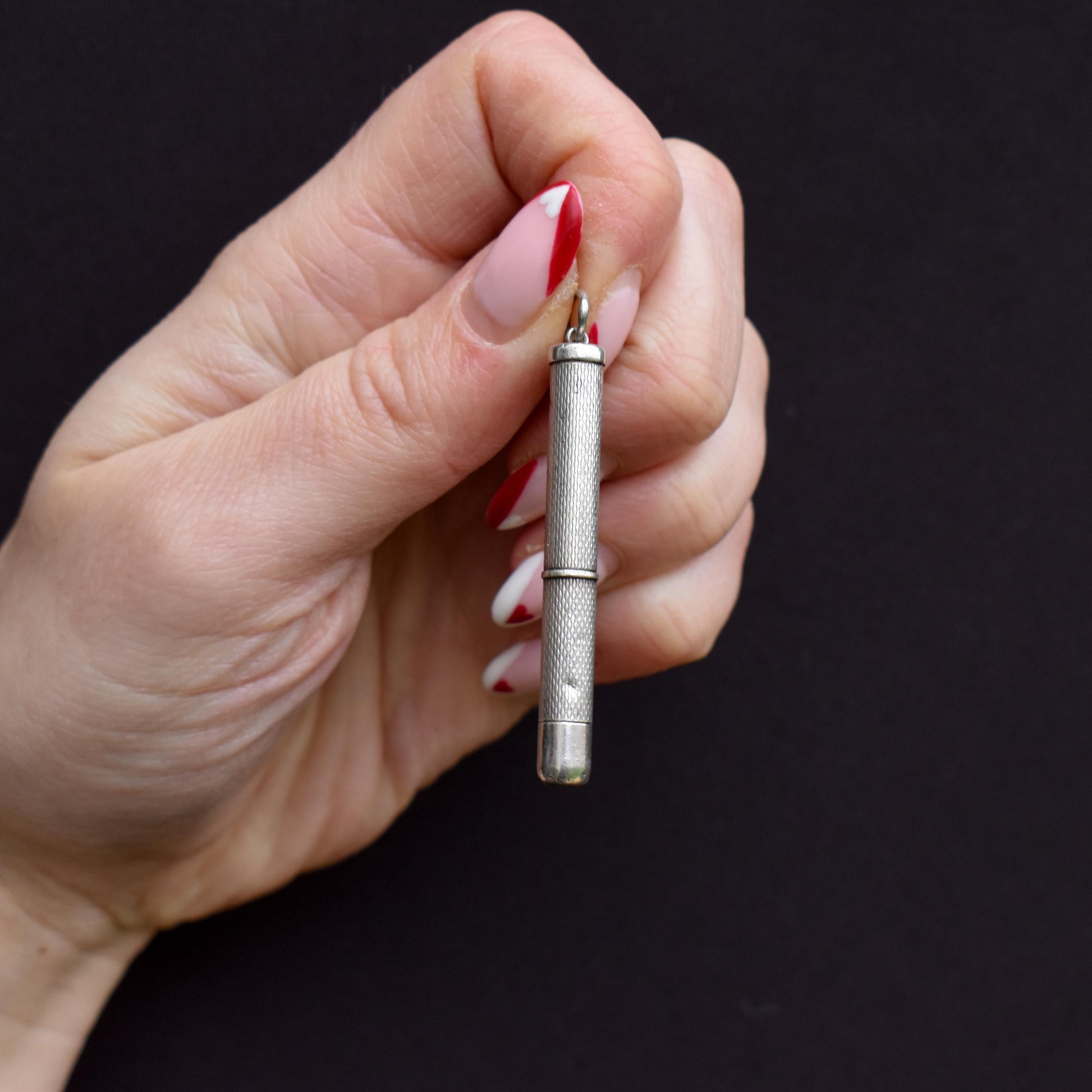 Vintage Sterling Silver and Gold Toothpick Pendant | 1995