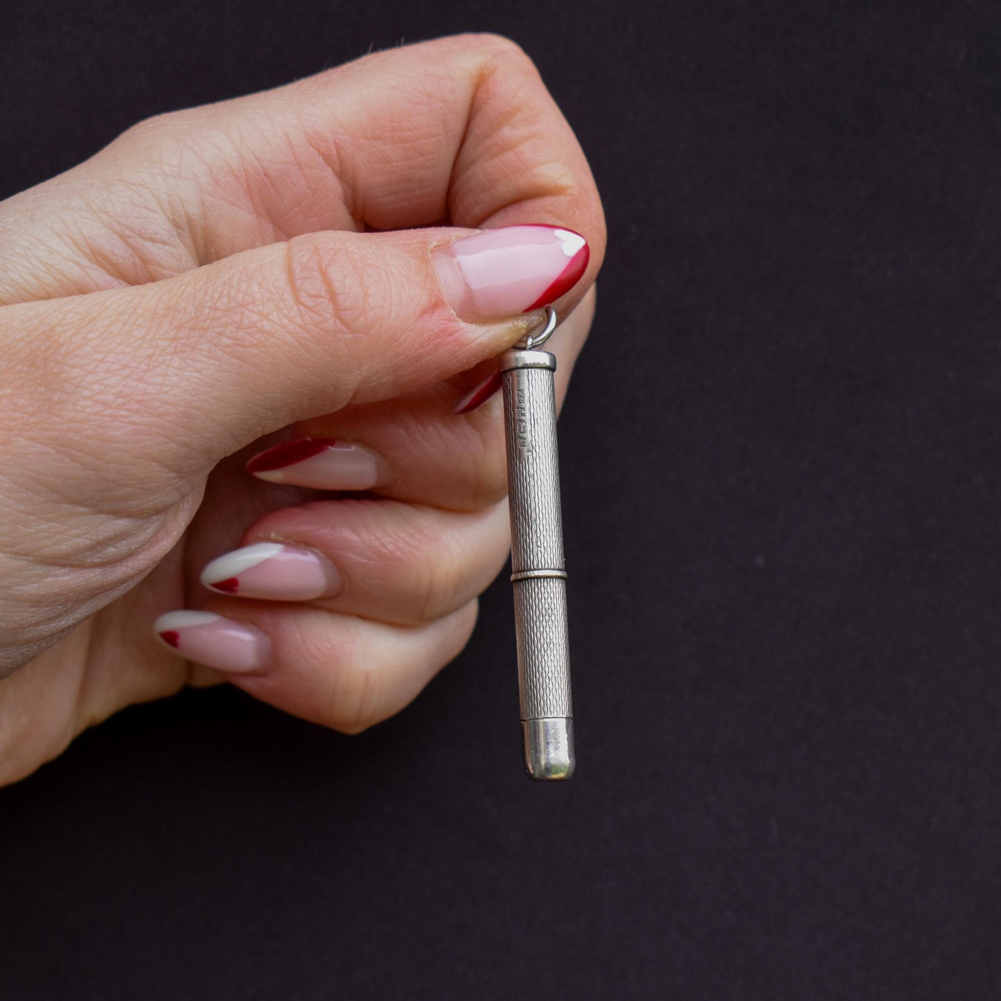 Vintage Sterling Silver and Gold Toothpick Pendant | 1995