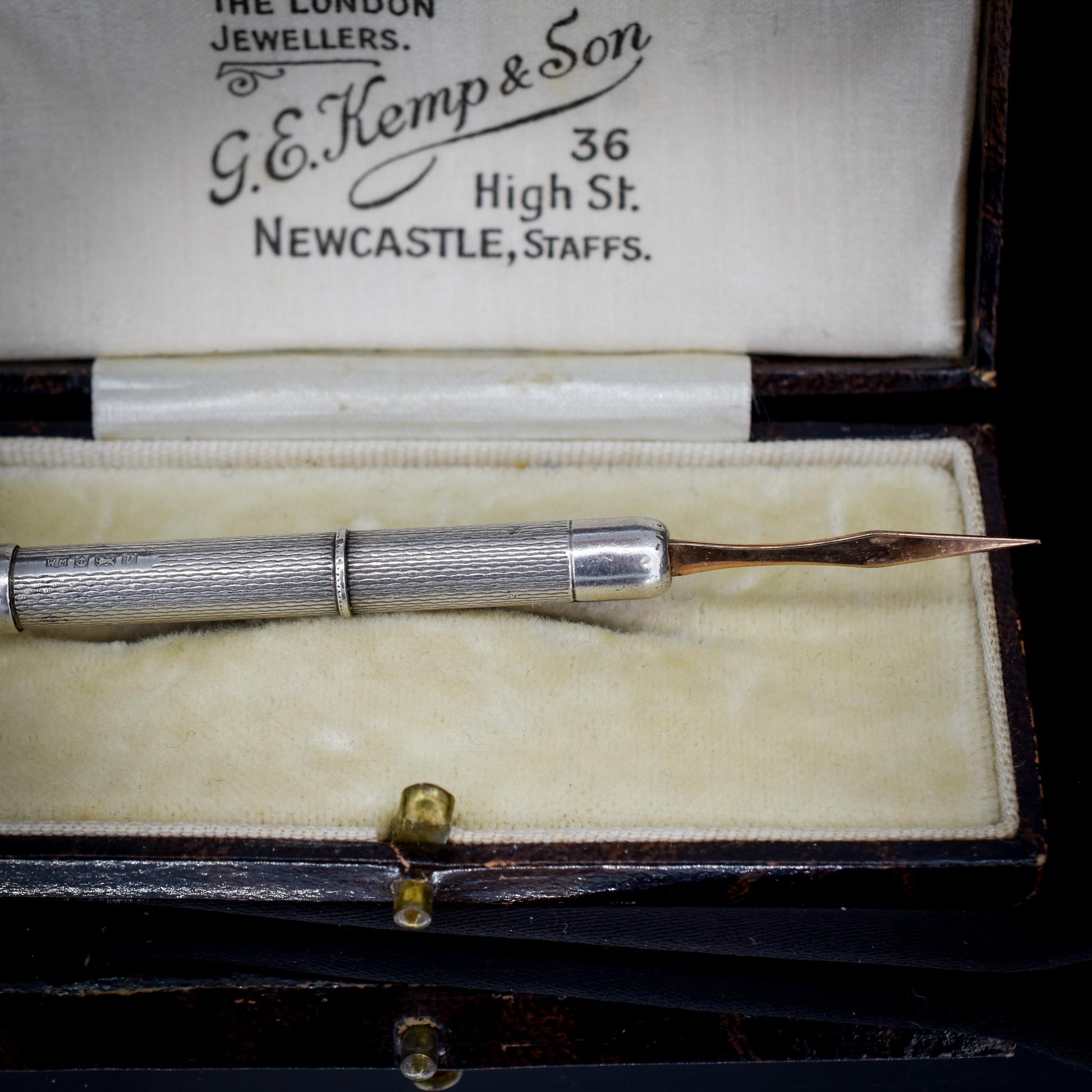 Vintage Sterling Silver and Gold Toothpick Pendant | 1995