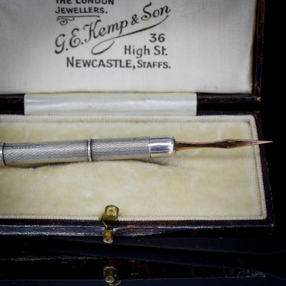 Vintage Sterling Silver and Gold Toothpick Pendant | 1995