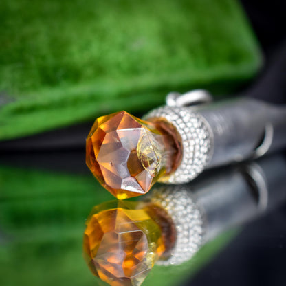 Antique Scottish Thistle Sterling Silver Whistle Charm Pendant