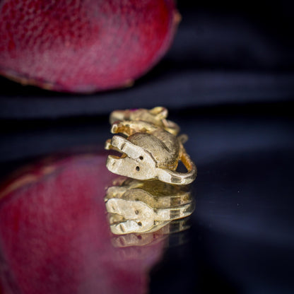 Vintage Ruby 9ct Gold Mouse Charm Pendant | London 1963