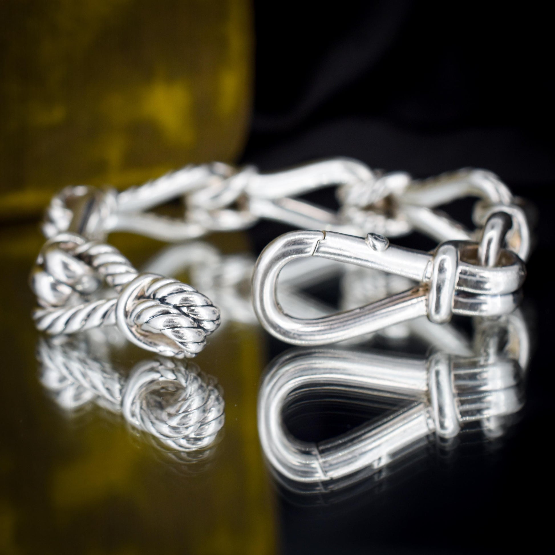 David Yurman Thoroughbred Loop Sterling Silver Chain Bracelet | 7"