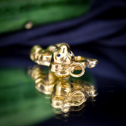 Vintage 9ct Gold Mickey Mouse Enamel Charm | Dated 1977