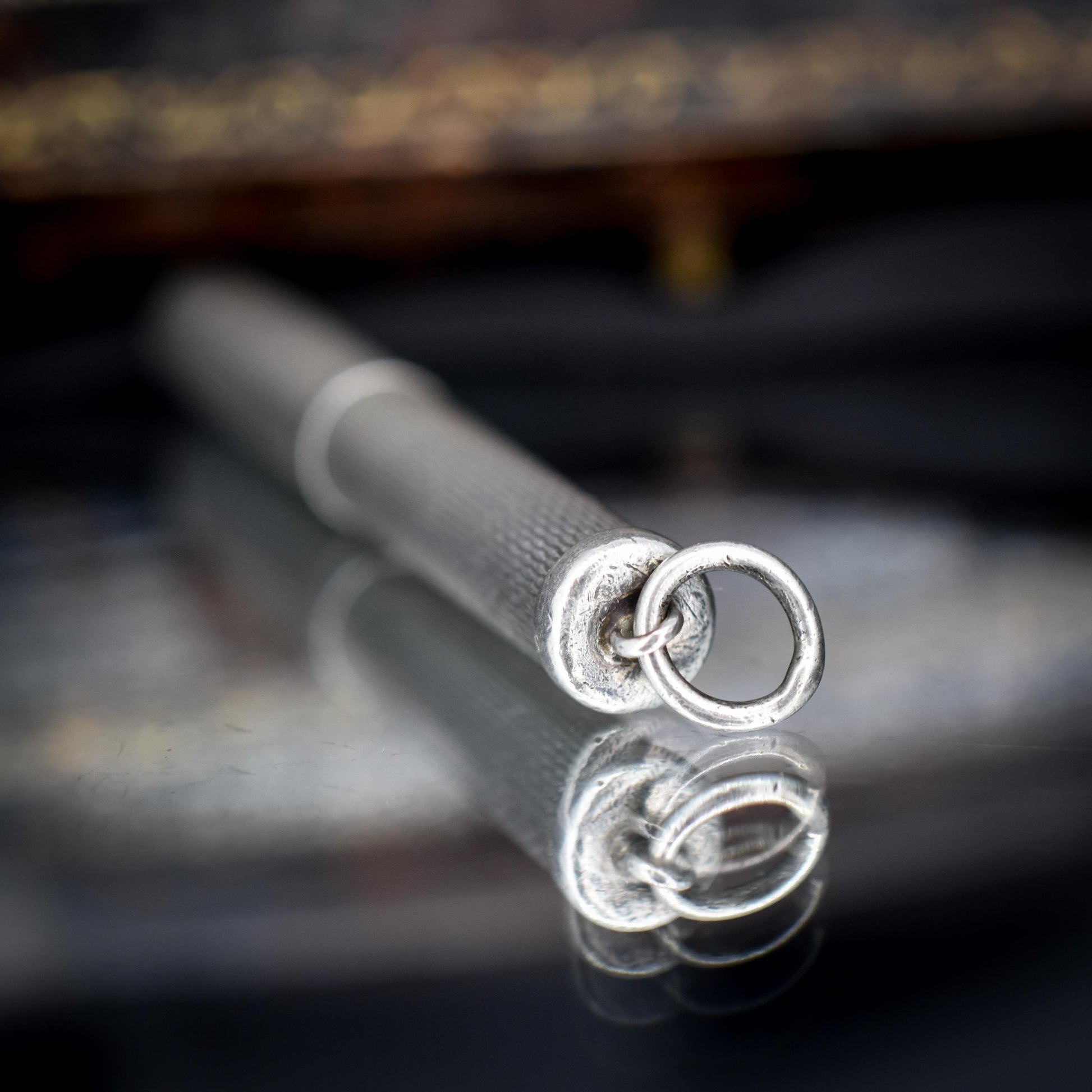 Vintage Sterling Silver and Gold Toothpick Pendant | 1995