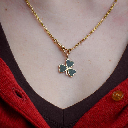 Vintage 9ct Gold Connemara Shamrock Clover Pendant | Dublin 1966