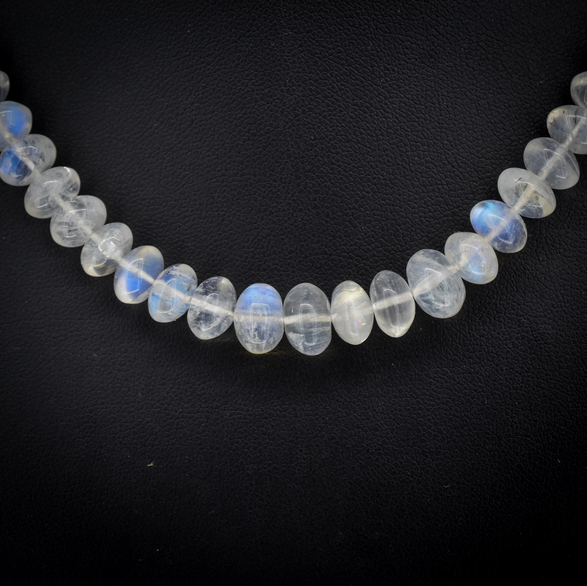 Rainbow Moonstone Beaded Necklace | 16.5"