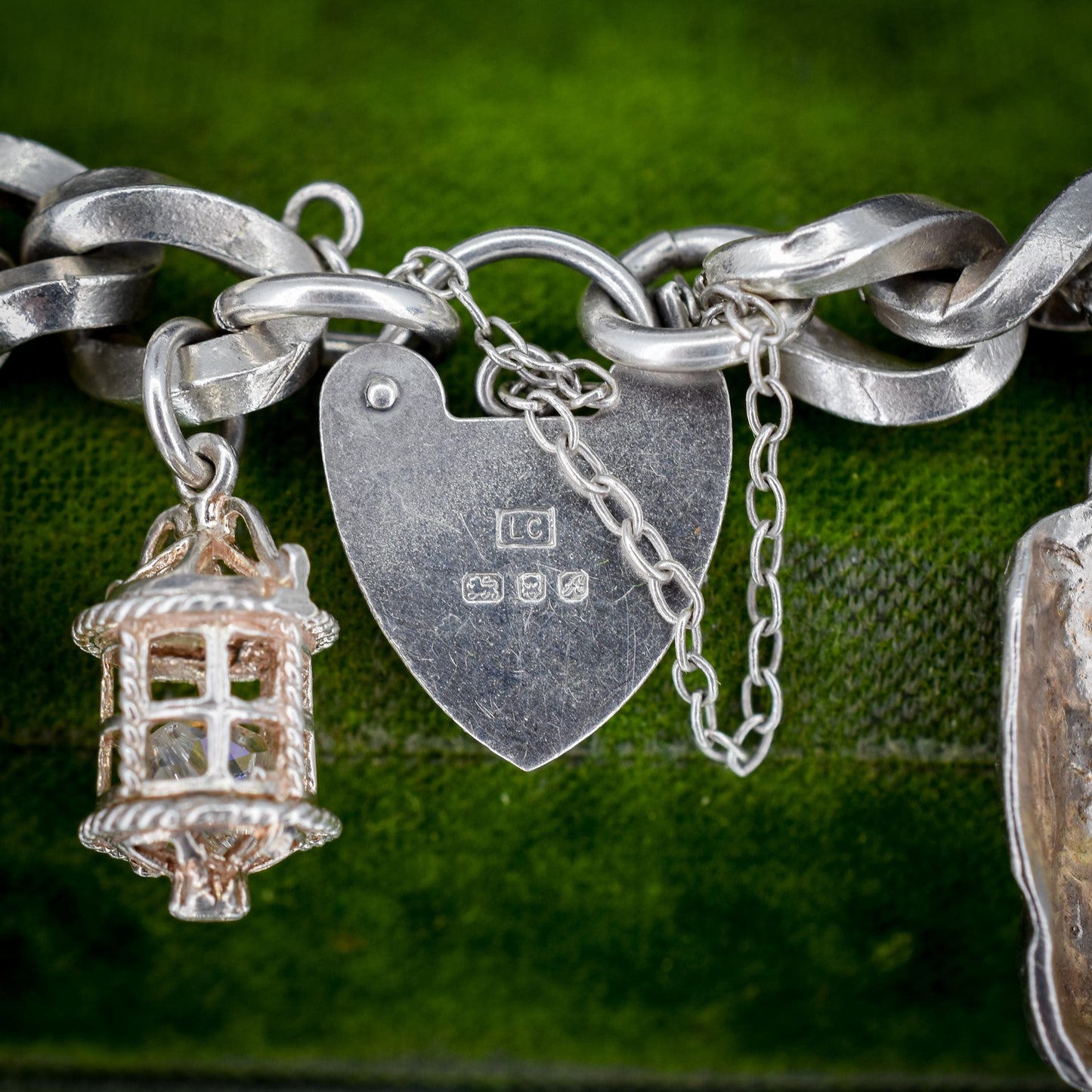 Vintage 90g Sterling Silver Multi Charm Bracelet | 7"