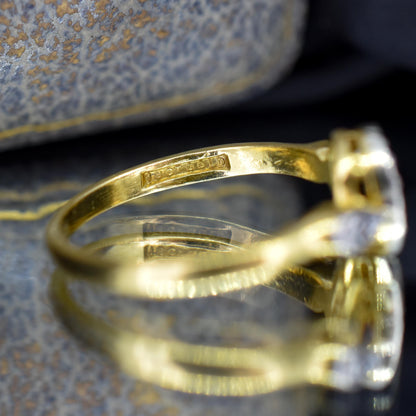 Antique Diamond Horseshoe Equestrian 18ct Yellow Gold Ring