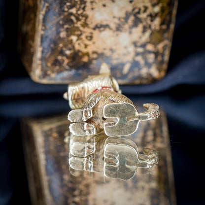 Vintage 9ct Gold Enamelled Scottie Terrier Dog Charm | London 1976