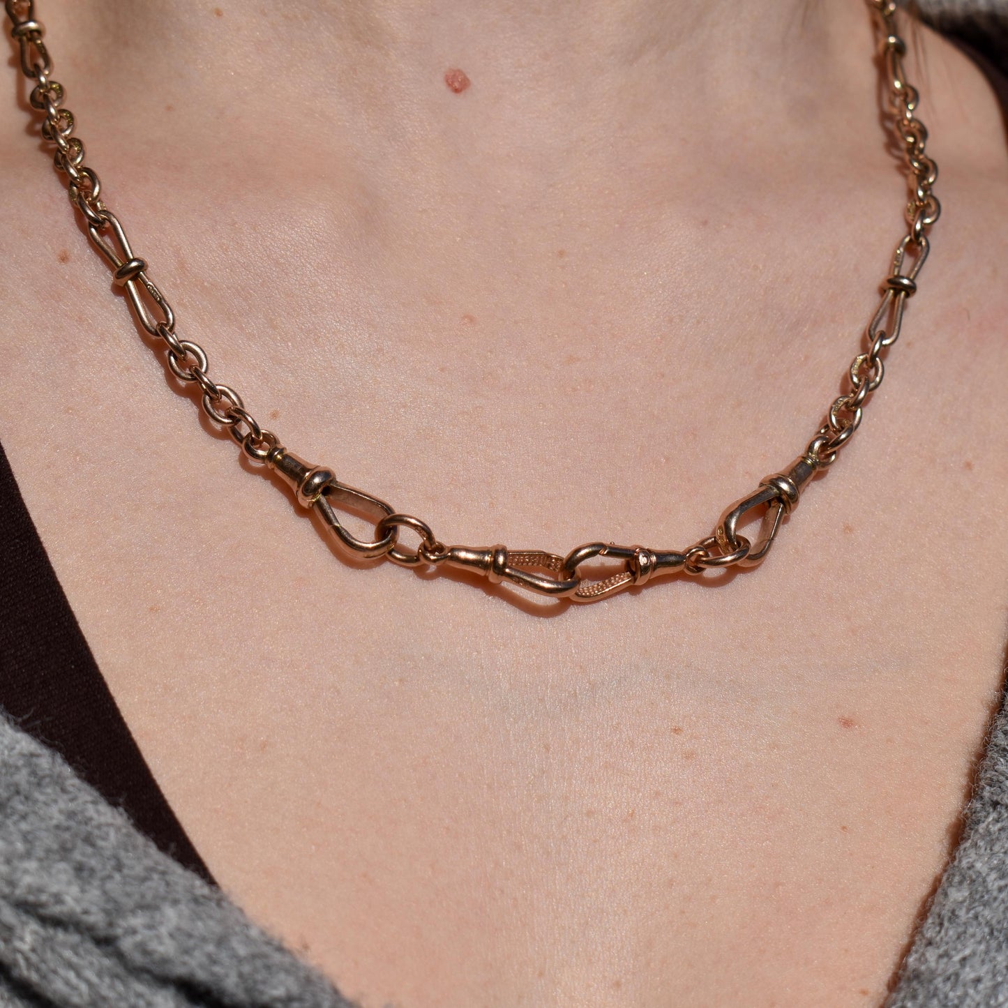 Vintage Matching Pair of 9ct Gold Dog Clip Charm | Extender