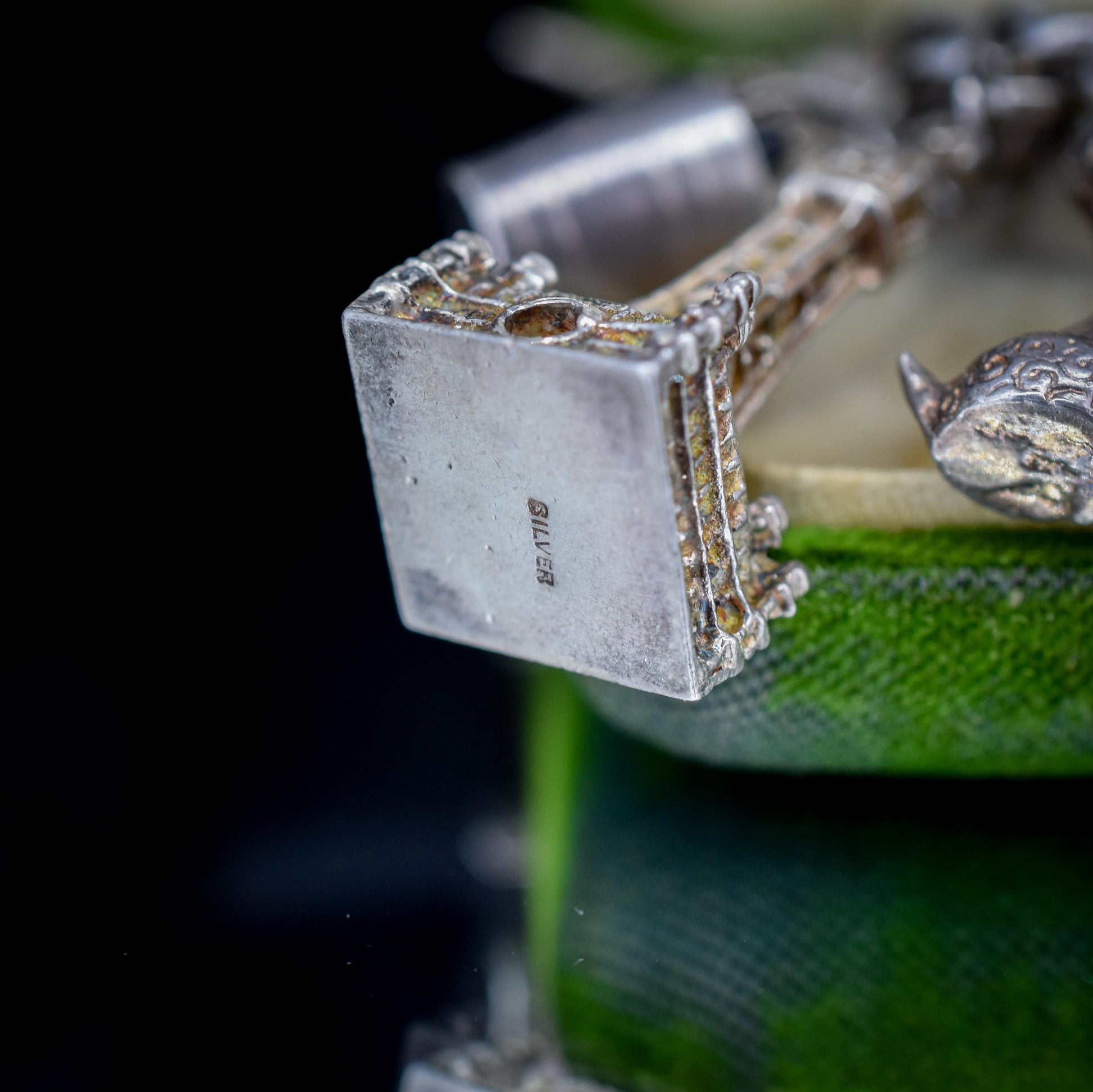 Vintage 82g Sterling Silver Multi Charm Bracelet | 7"