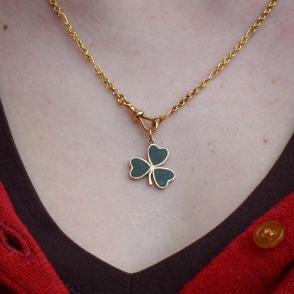 Vintage 9ct Gold Connemara Shamrock Clover Pendant | Dublin 1966