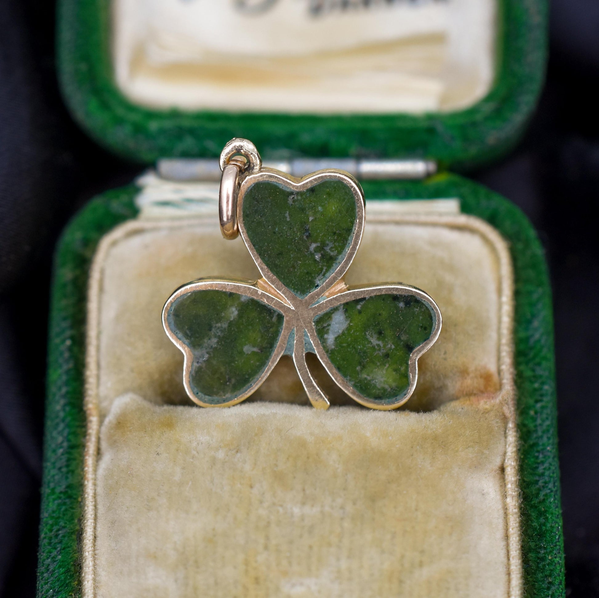 Vintage 9ct Gold Connemara Shamrock Clover Pendant | Dublin 1966