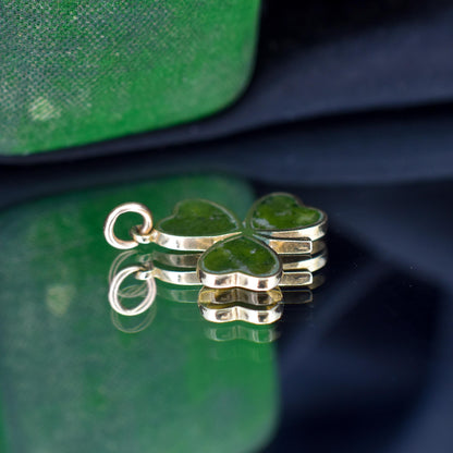 Vintage 9ct Gold Connemara Shamrock Clover Pendant | Dublin 1966
