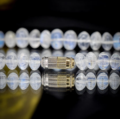 Rainbow Moonstone Beaded Necklace | 16.5"