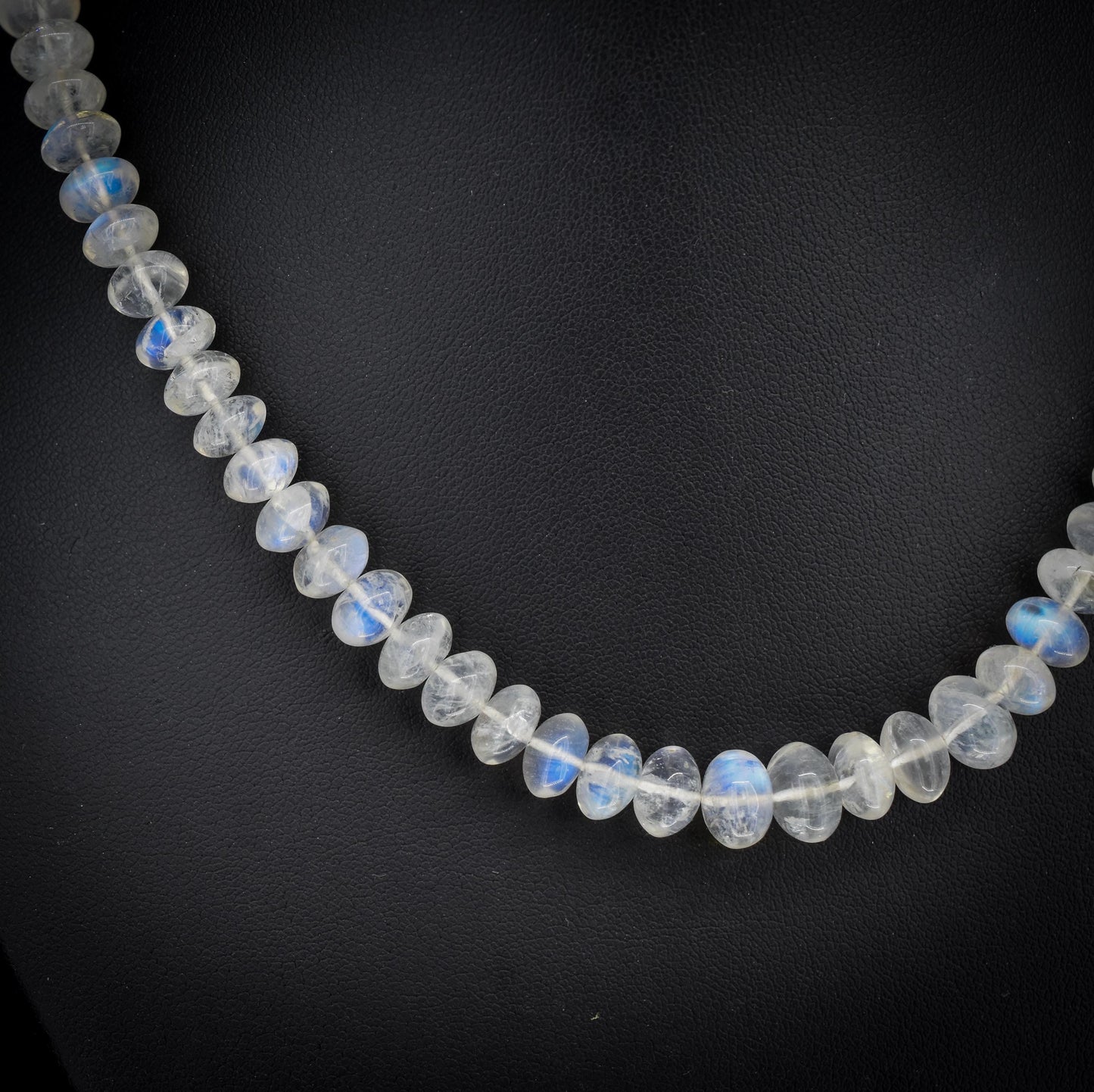 Rainbow Moonstone Beaded Necklace | 16.5"
