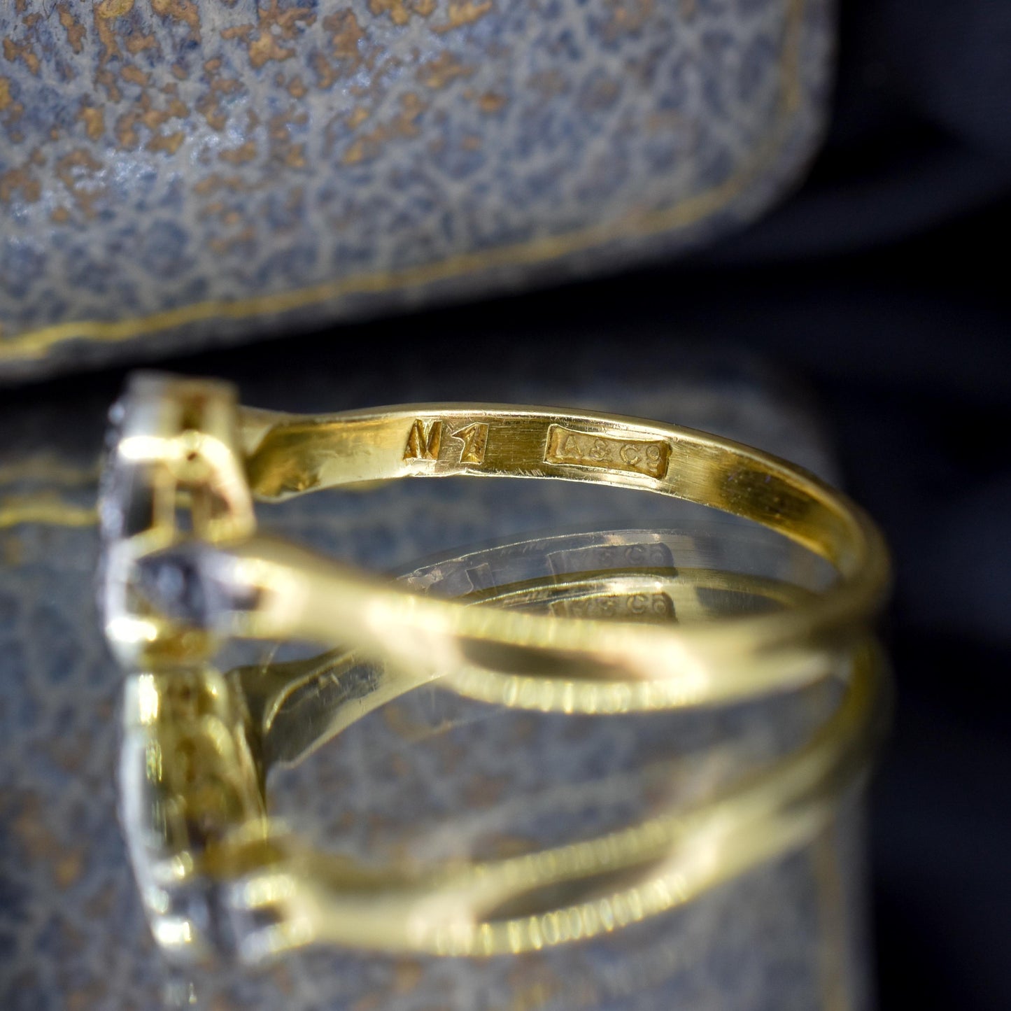 Antique Diamond Horseshoe Equestrian 18ct Yellow Gold Ring