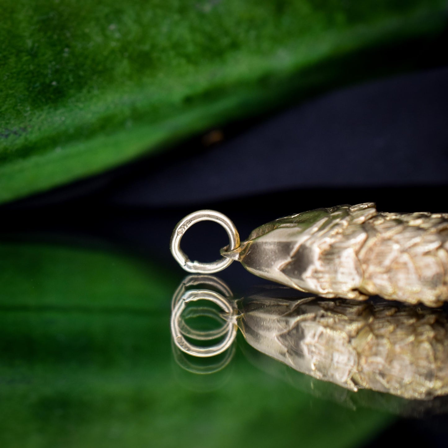 Vintage 9ct Gold Large Articulated Fish Charm