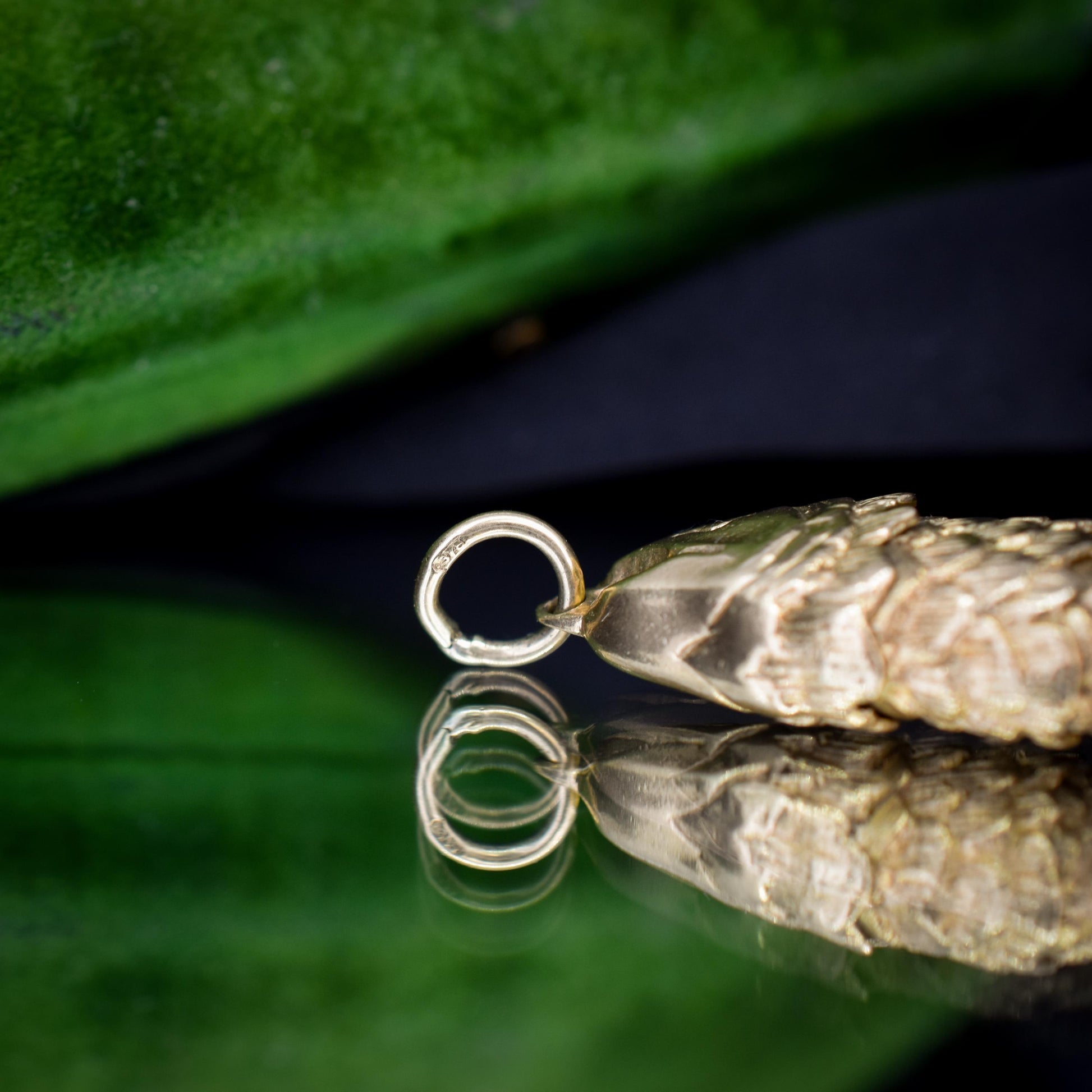 Vintage 9ct Gold Large Articulated Fish Charm