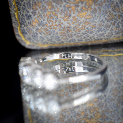 Art Deco Style 1.15ct Diamond Five Stone Platinum Ring